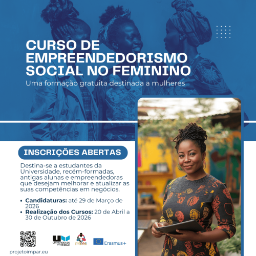 Abertura de Candidaturas – Curso de Empreendedorismo Social no Feminino